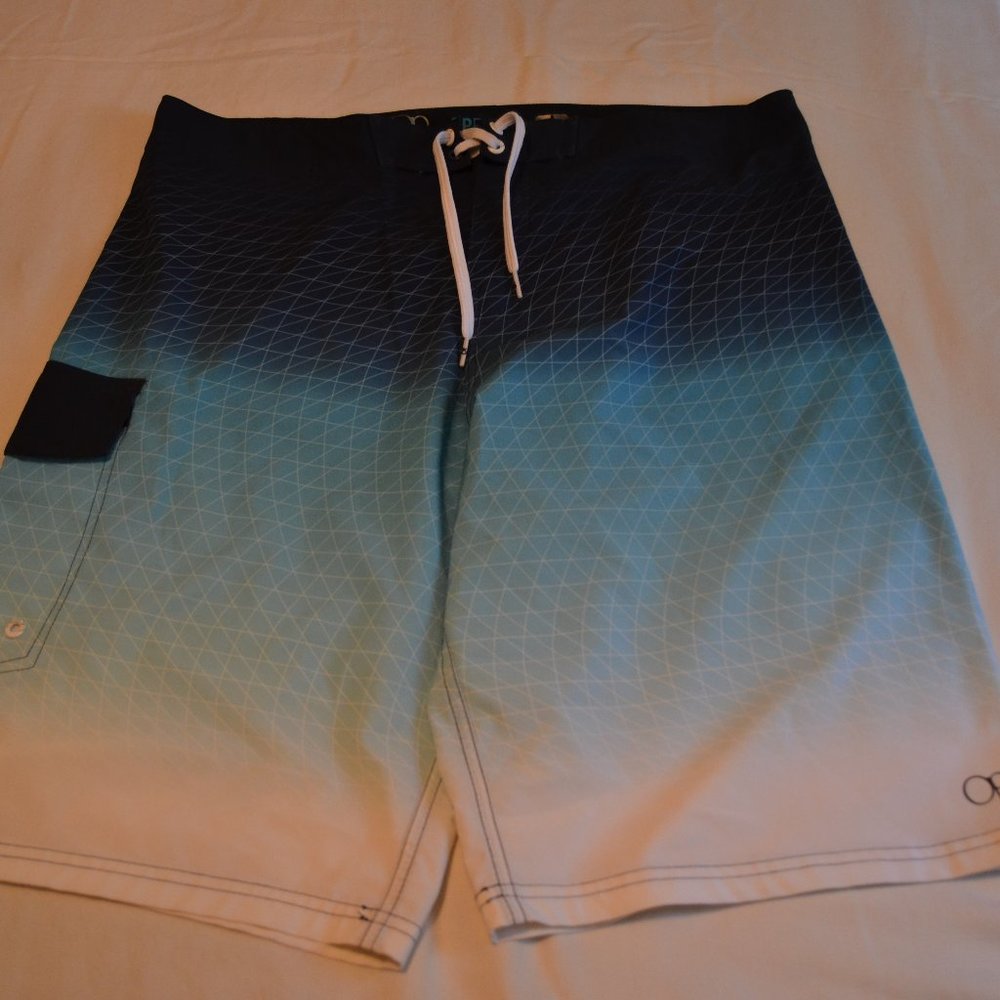 Men's OP Blue Gradient Board Shorts Size 36
